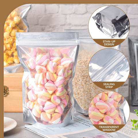 LOKQING bags feature a silver back foil to protect contents from moisture