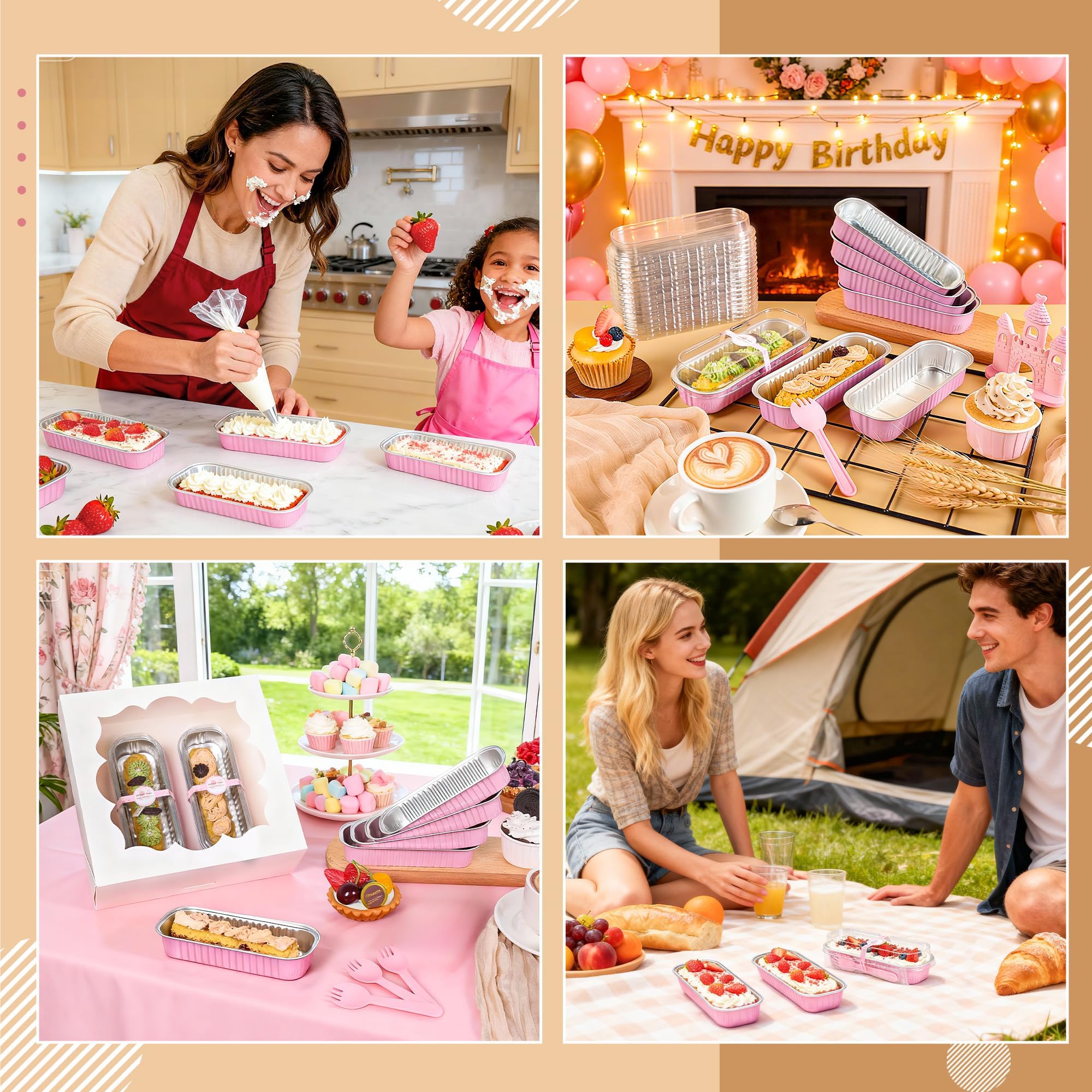 LOKQING watch-shaped pink stickers label flavors or dates