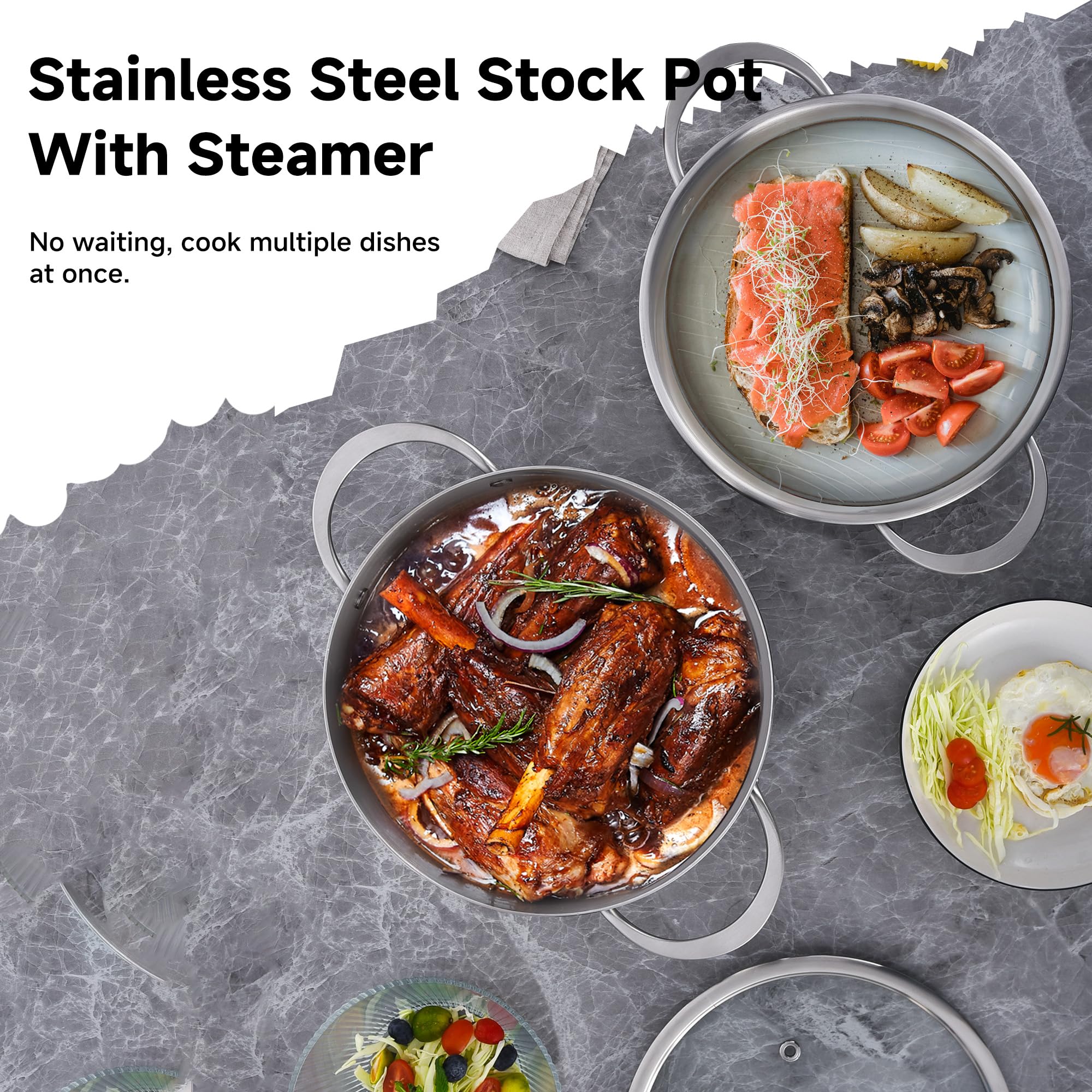 LOLYKITCH stock pot is oven-safe for finishing dishes.