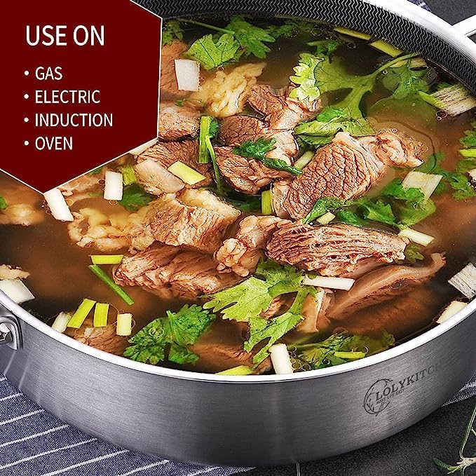 LOLYKITCH cool touch detachable handle in action offers safe grip during cooking