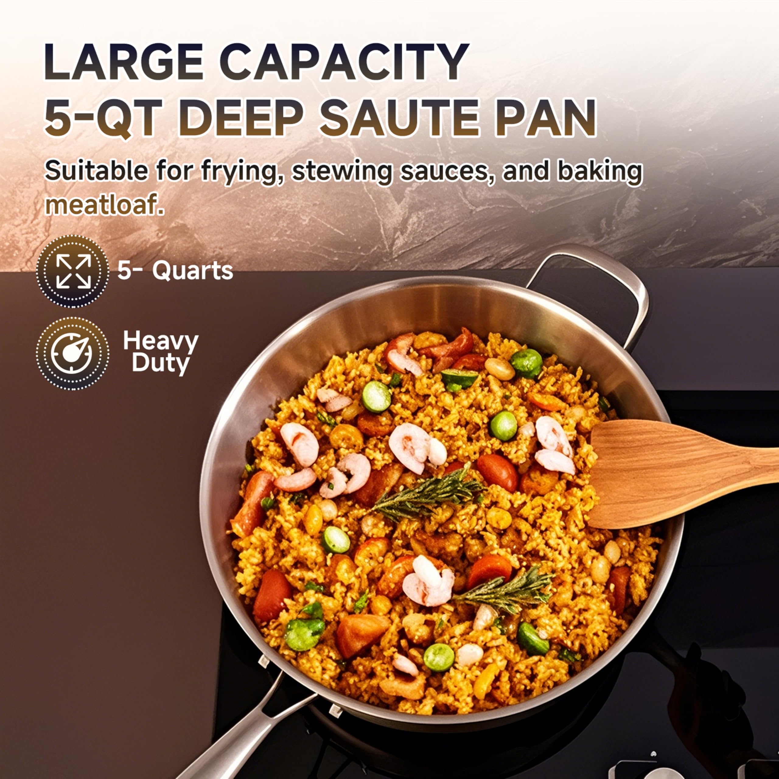 LOLYKITCH detachable-handle sauté pan offers compact storage and safe, cool-to-touch grip.