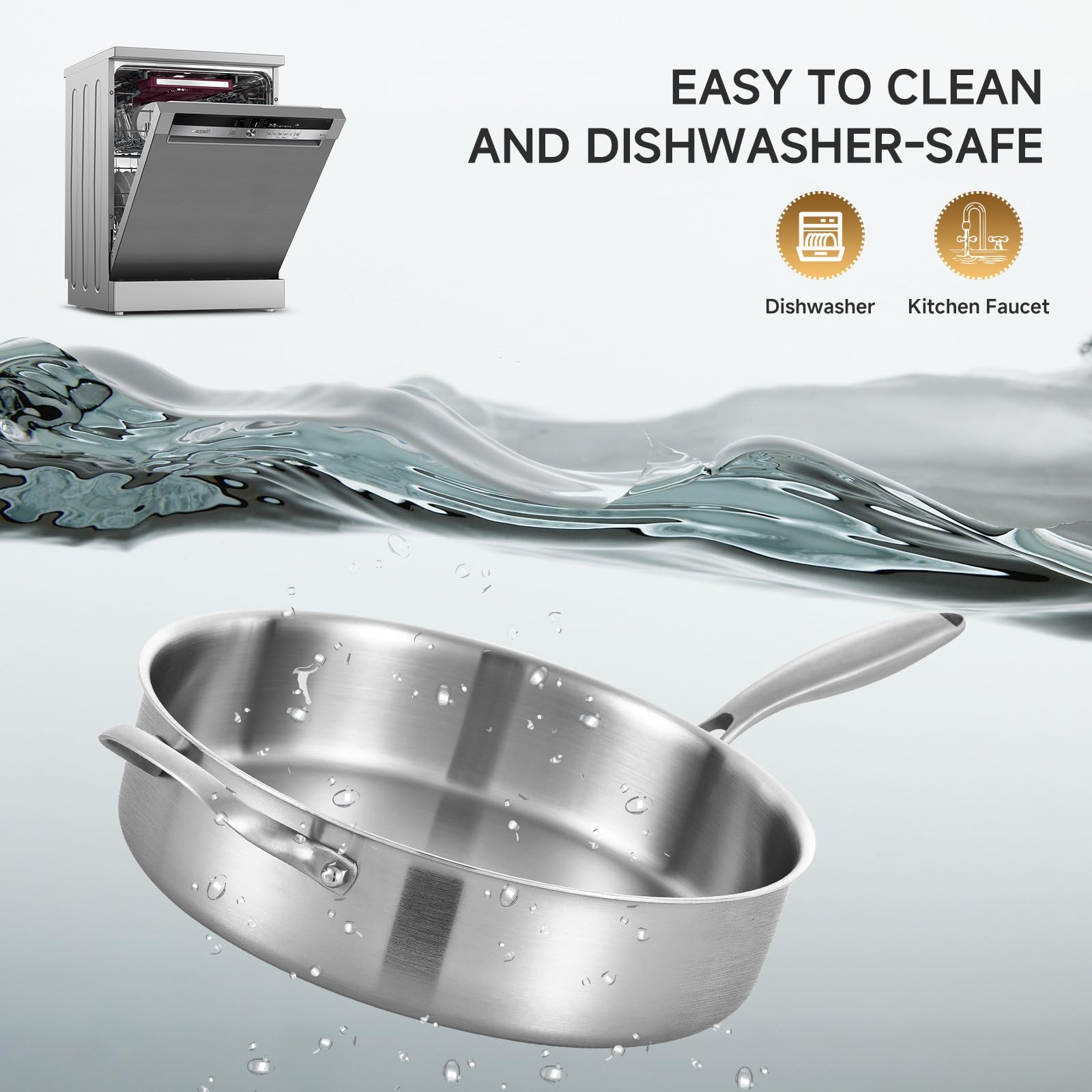 LOLYKITCH oven-safe sauté pan withstands up to 500 degrees for finishing dishes.