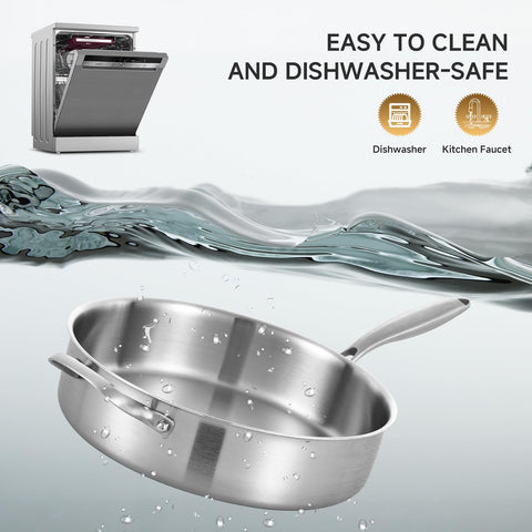 LOLYKITCH oven-safe sauté pan withstands up to 500 degrees for finishing dishes.