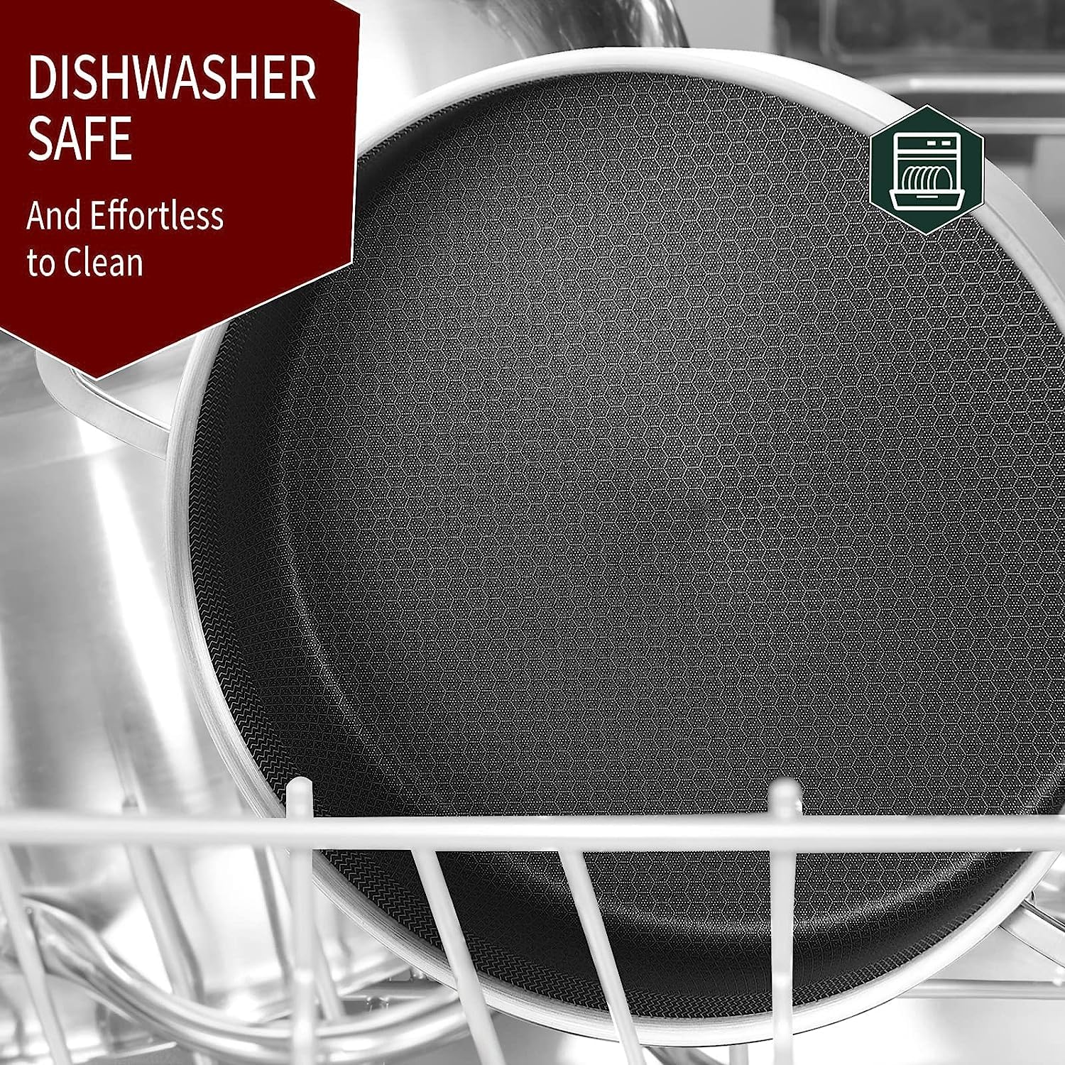 LOLYKITCH tri-ply skillet induction-ready for versatile stovetop use.