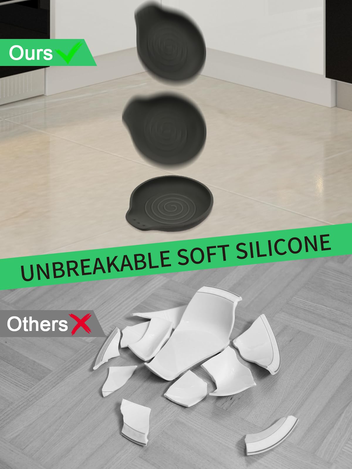 LOMILD dual set rests beside the stove for convenient utensil placement.