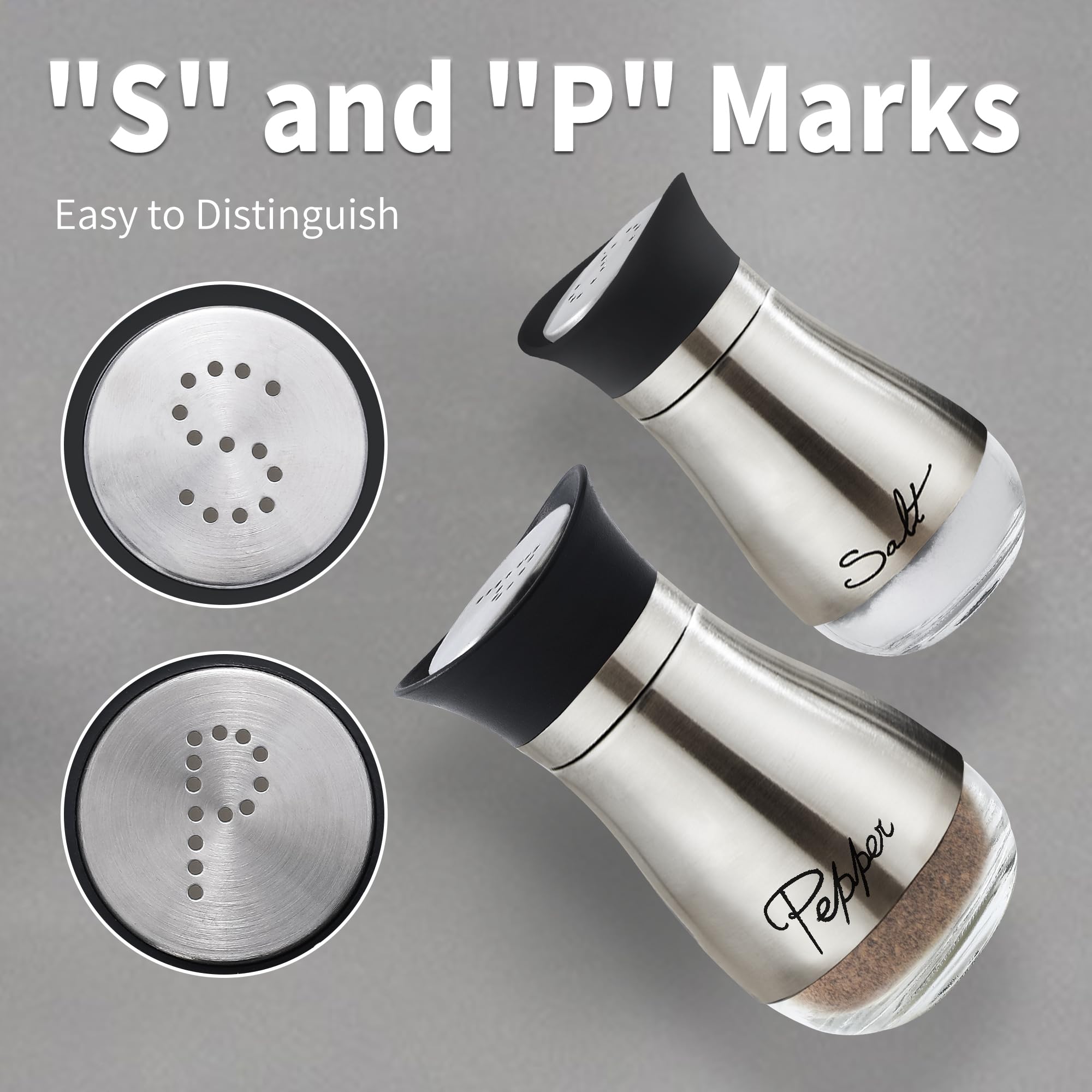 Lonffery portable shaker set featuring practical holder for campsite or RV use.