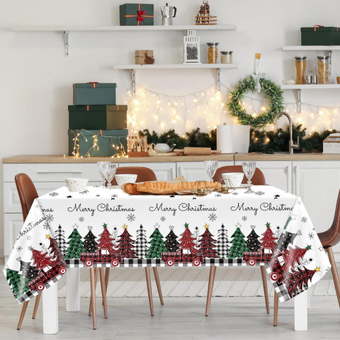 Lonfliness waterproof tablecloth shields against spills for easy cleanup.