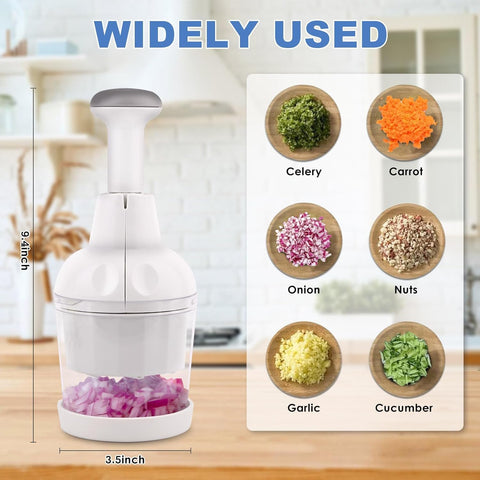Pampered Chef Chopper stored compactly in a small kitchen space