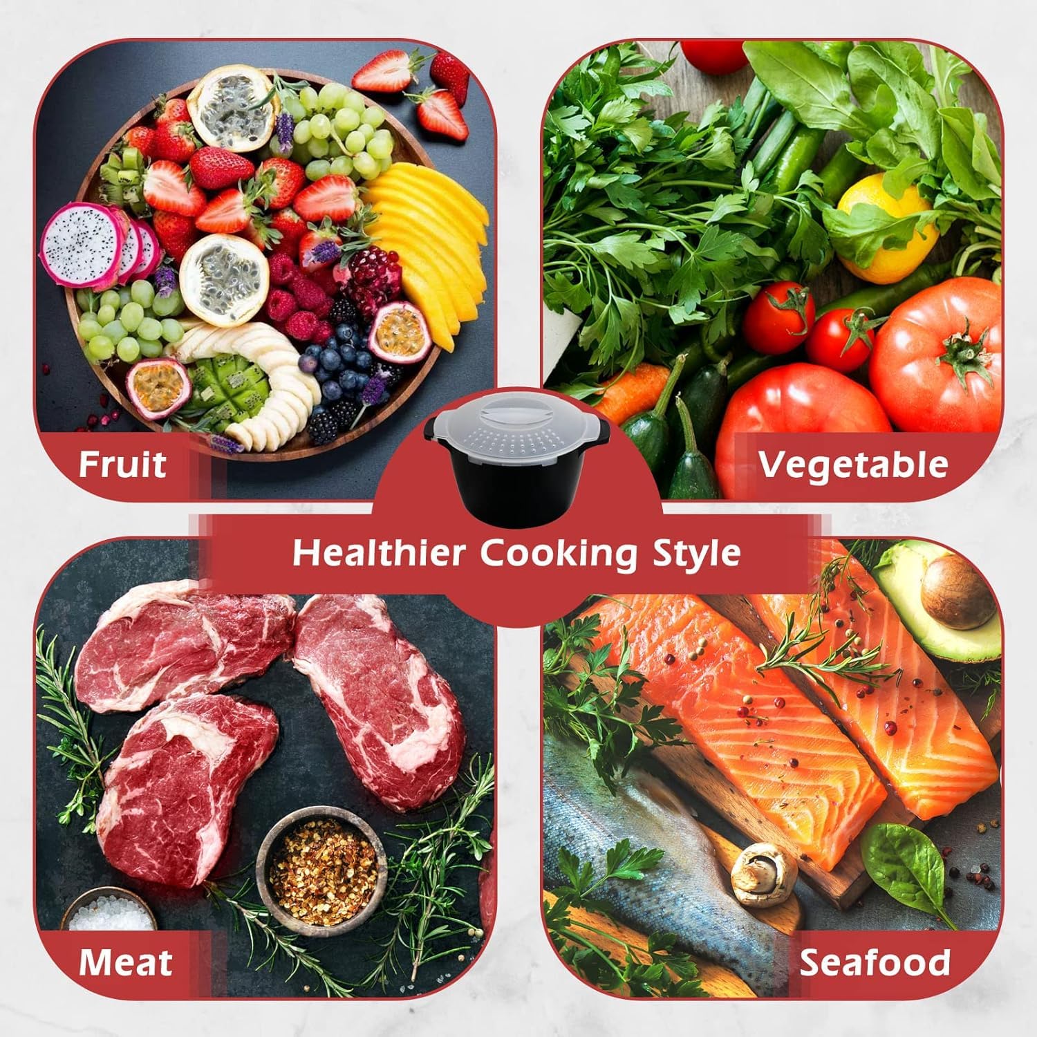 Longmann Pampered Chef microwave vegetables steaming enables quick sides