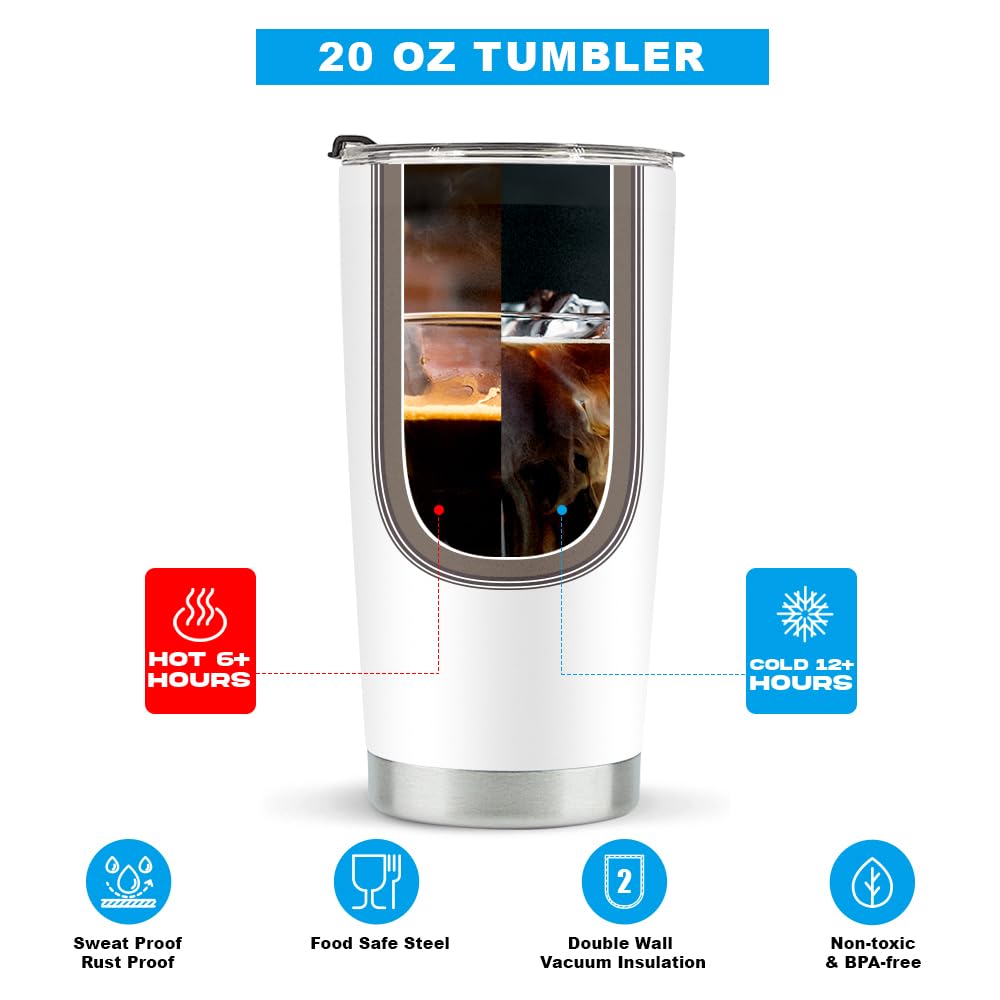 Longxin Singer Inspired Tumbler stainless steel body, durable and rust-resistant.