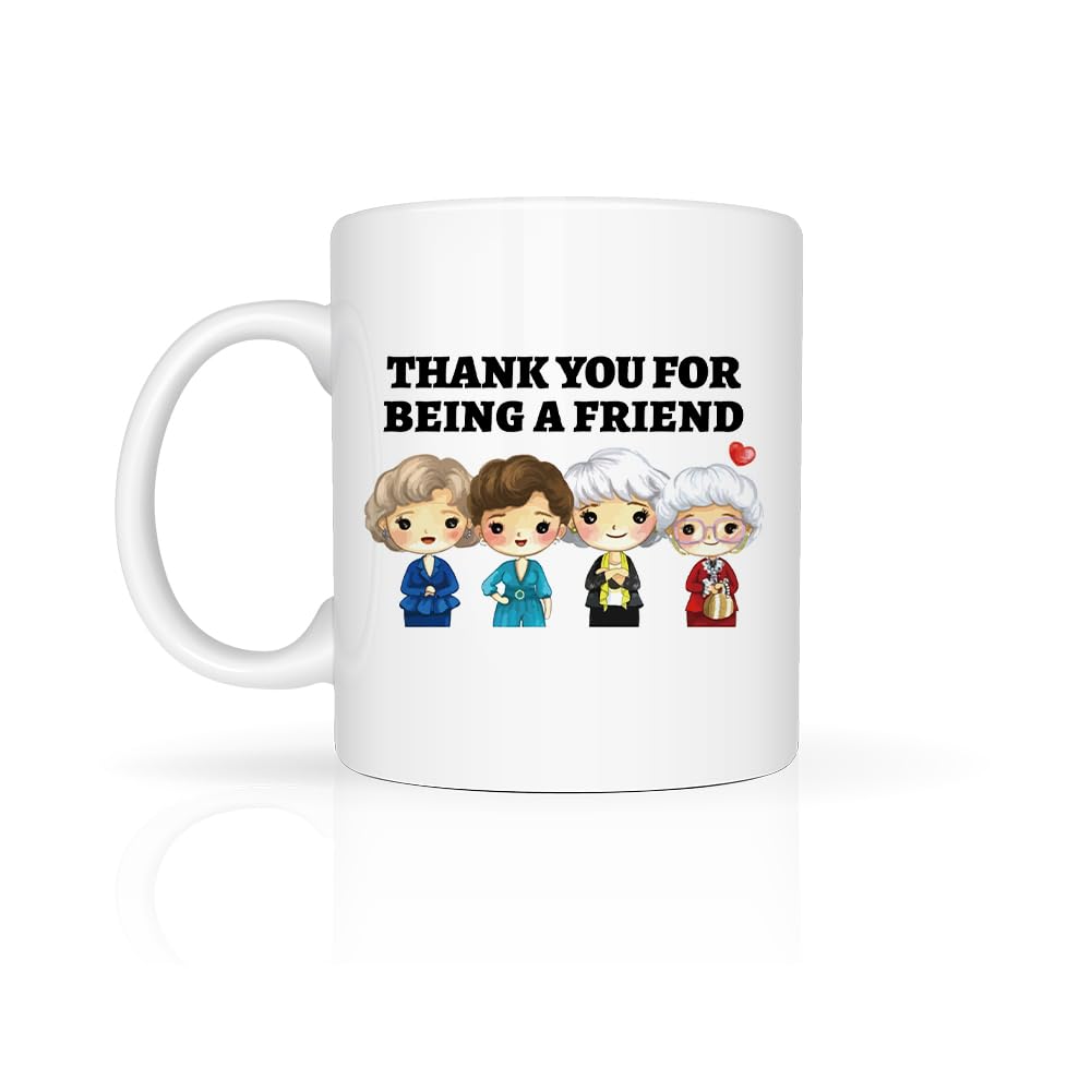 LONGXIN Thank You mug front view featuring gift-ready design for friends