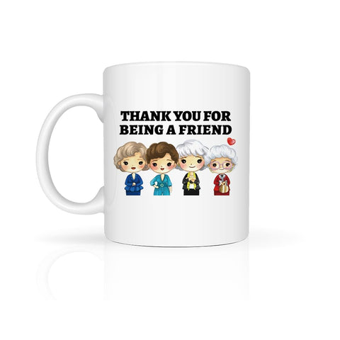 LONGXIN Thank You mug front view featuring gift-ready design for friends
