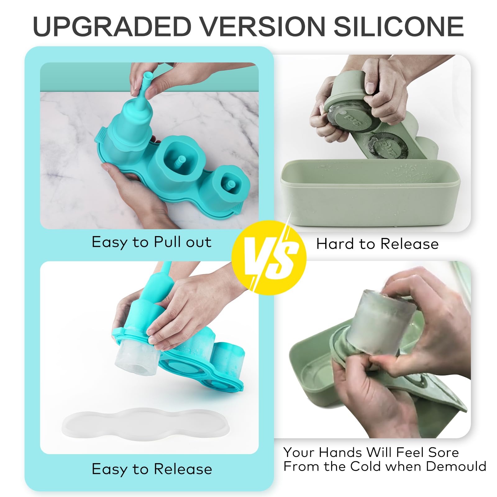 Longzon Easiest Release pour water and freeze for quick setup