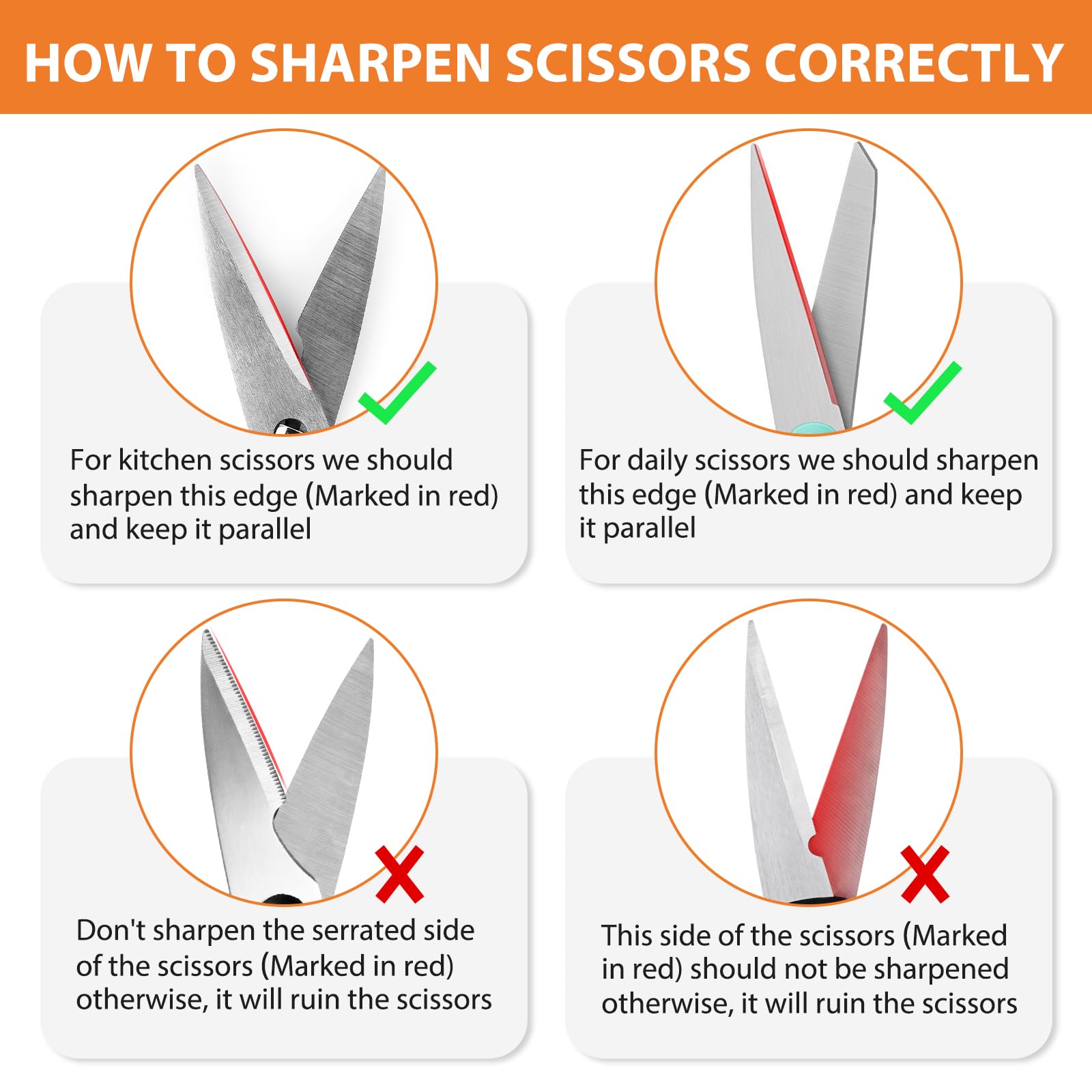 Longzon non-slip base provides stable countertop grip during sharpening