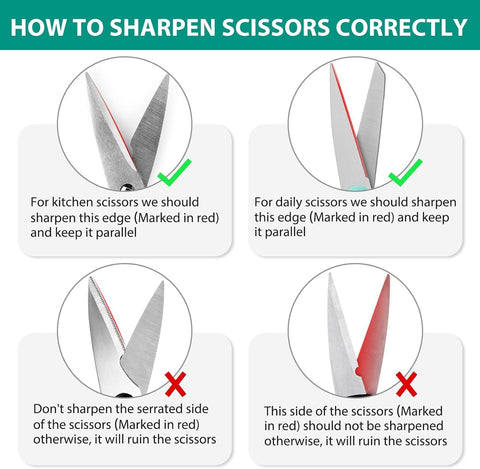 Longzon non-slip base ensures stable sharpening.