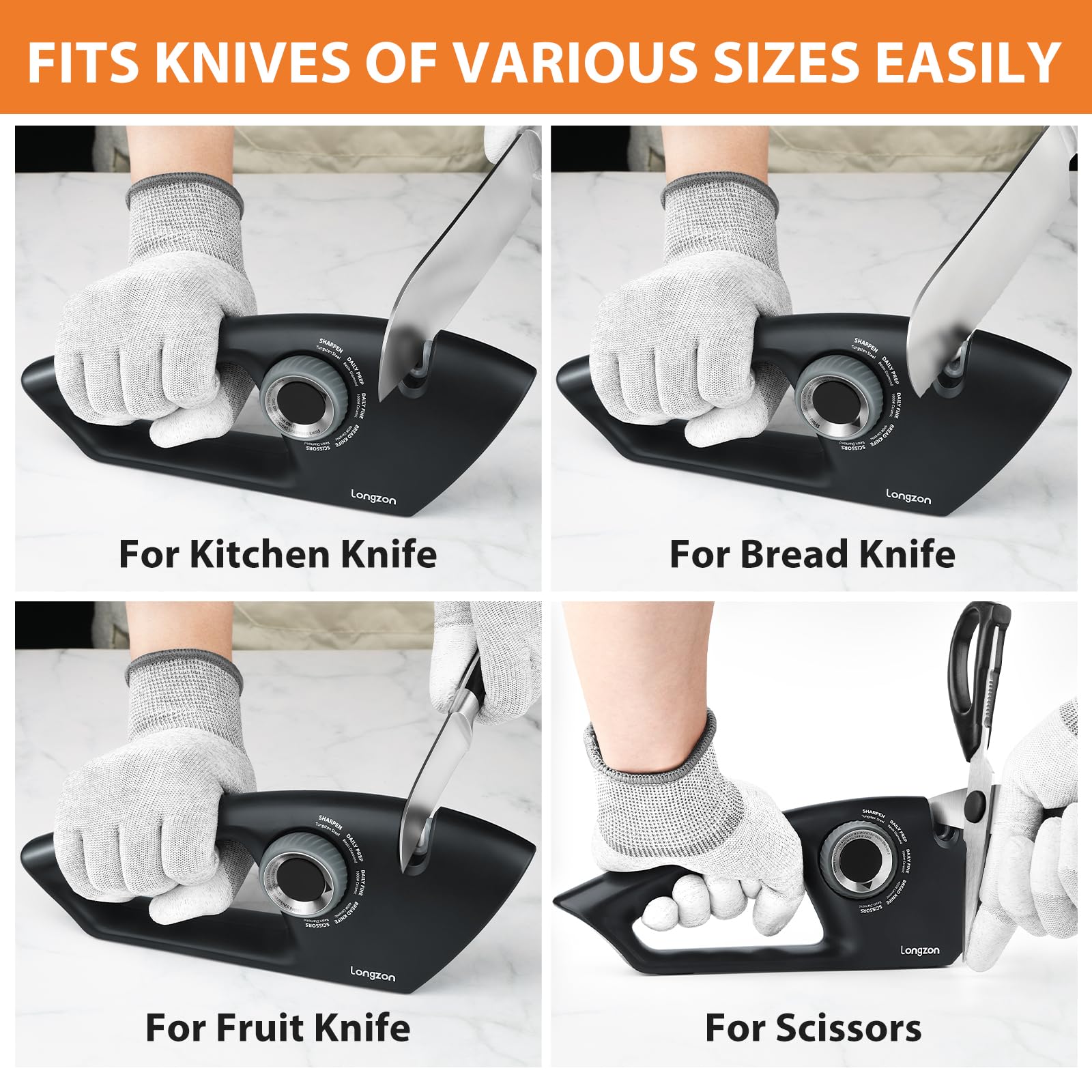 Longzon saw blade slot sharpens utility blades efficiently