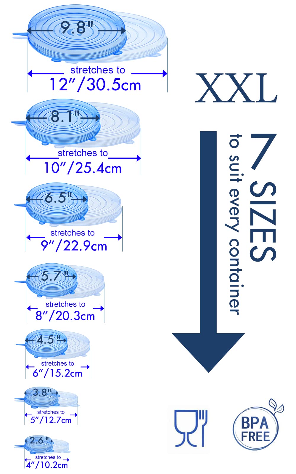 Longzon lid fits a 3.8-inch container to reduce spills.