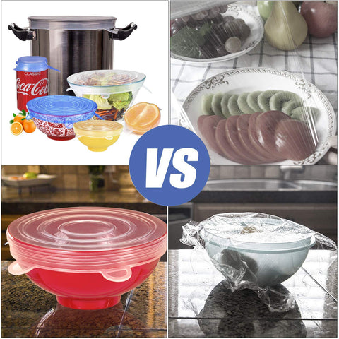 Longzon lid stretches to a 5.7-inch container and jars.