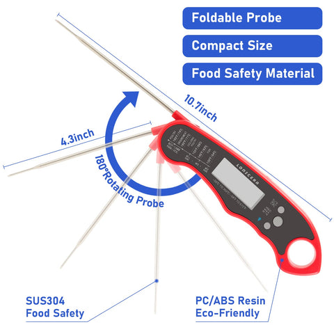 CR2032 battery included for immediate use with LONICERA thermometer.