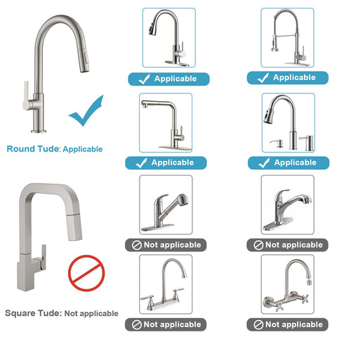 LONIN adjustable faucet rack fits a range of pipe sizes for quick setup.