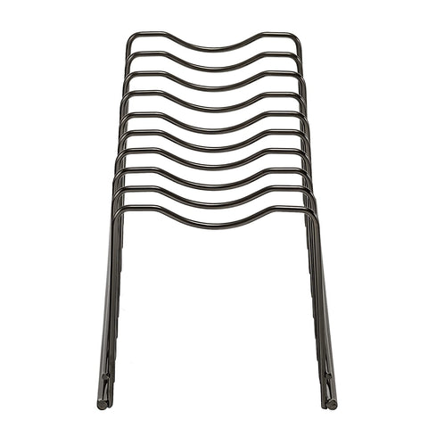 Lonpute durable steel construction supports heavier kitchen items.