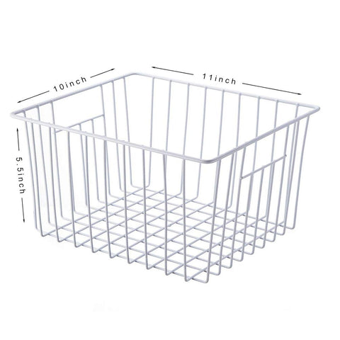 Lonpute freezer basket, side view, compact shelving fit