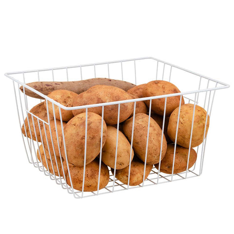 Lonpute wire basket stacked, maximizing freezer organization and air flow