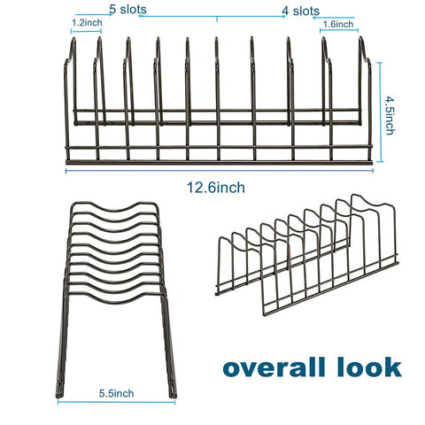 Lonpute sturdy support for pans and bakeware in cabinet.