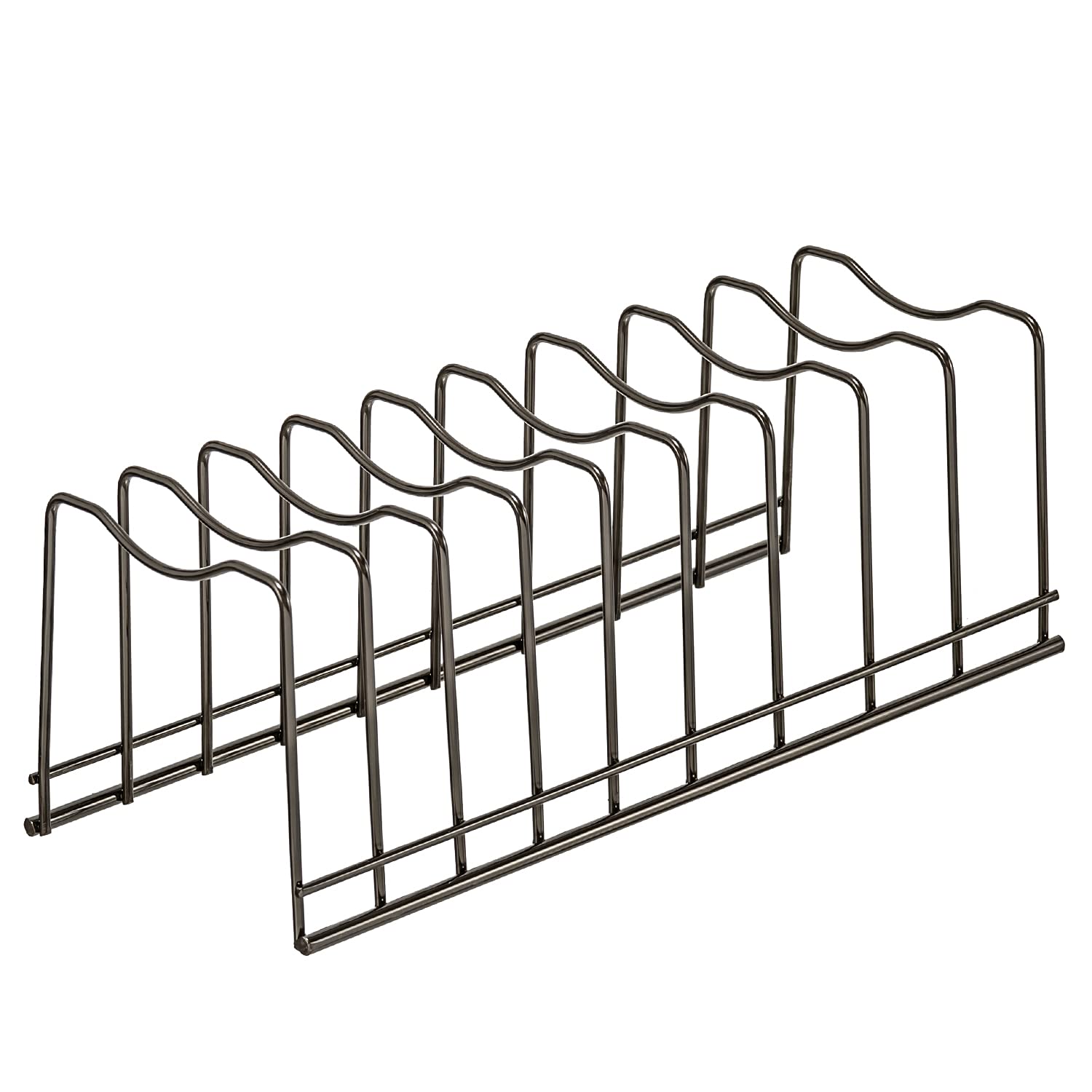 Lonpute curved-top lid holder stabilizes heavy lids for quick grab.