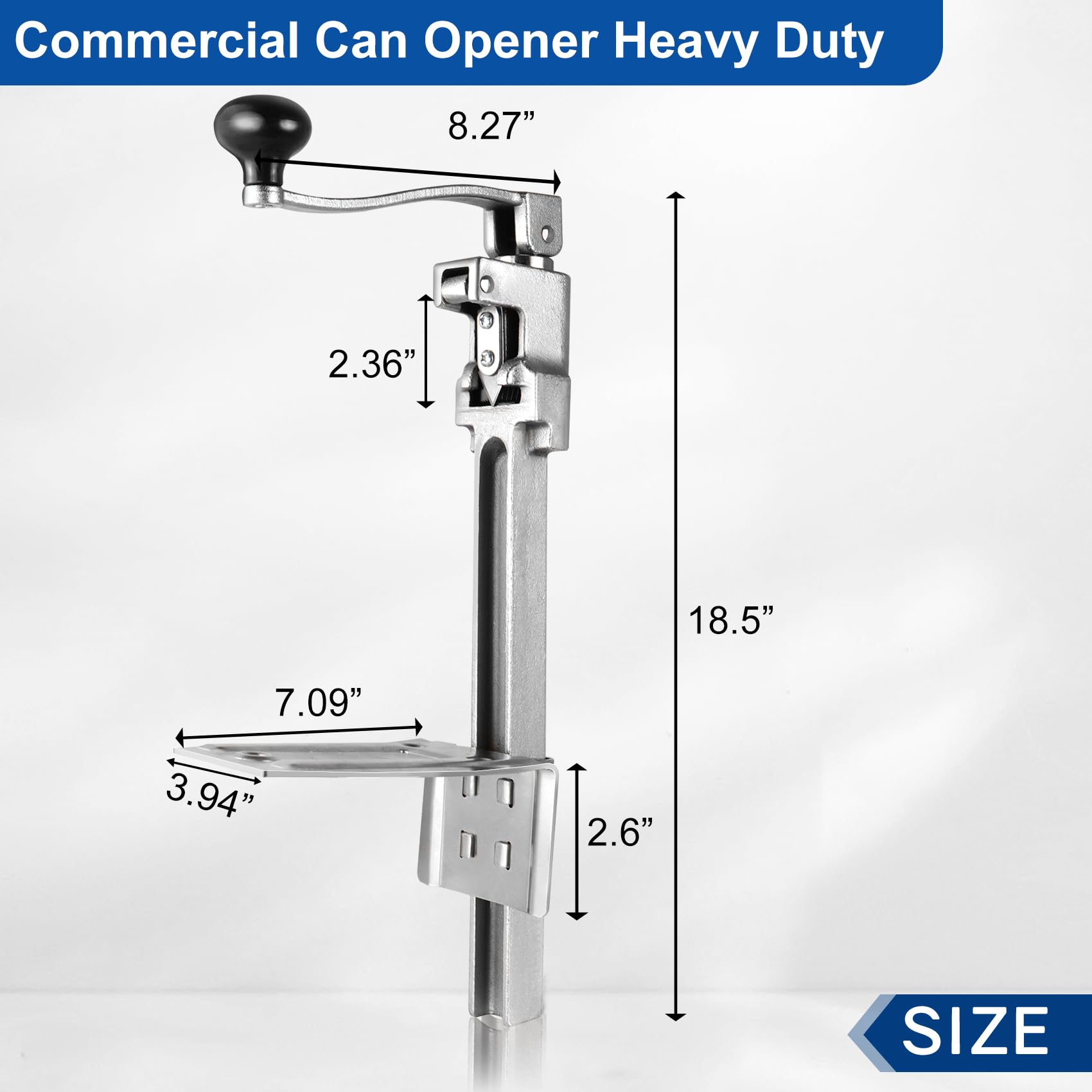 Lonsge commercial can opener blade sharp for clean, precise cuts on cans.