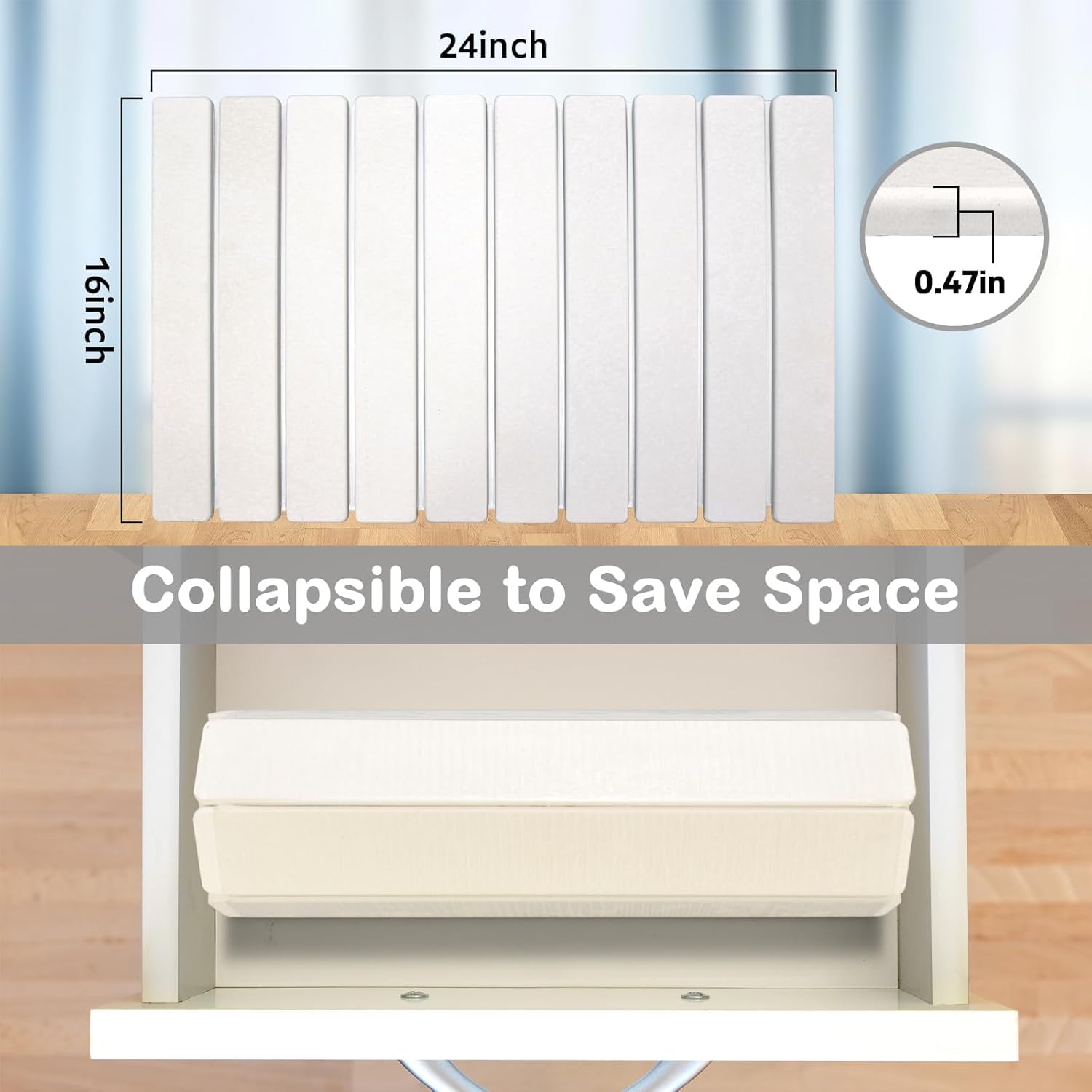 Lonsta foldable design saves counter space when not in use.