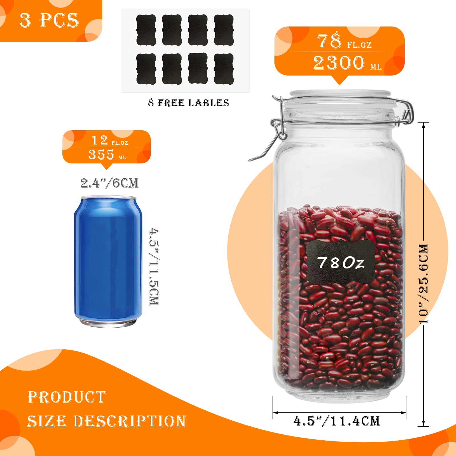 LOOIOOJ square mason jar enhances pantry organization and accessibility.