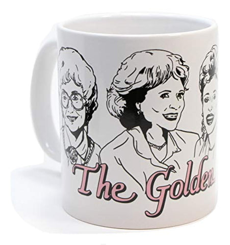 Loot Crate The Golden Girls mug, front view, ideal for daily coffee rituals.