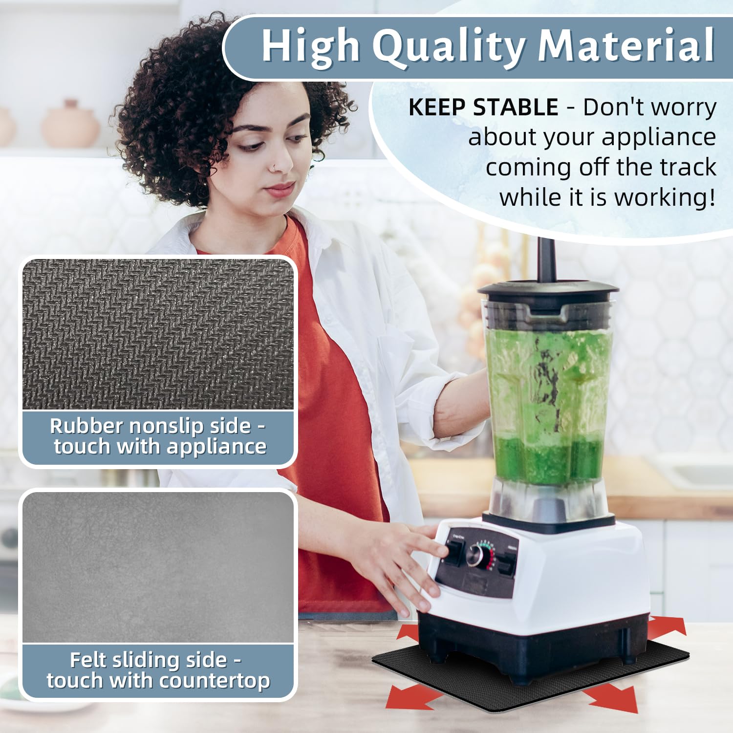 LOPNUR rotation tray enables easy multi-direction movement for heavy appliances