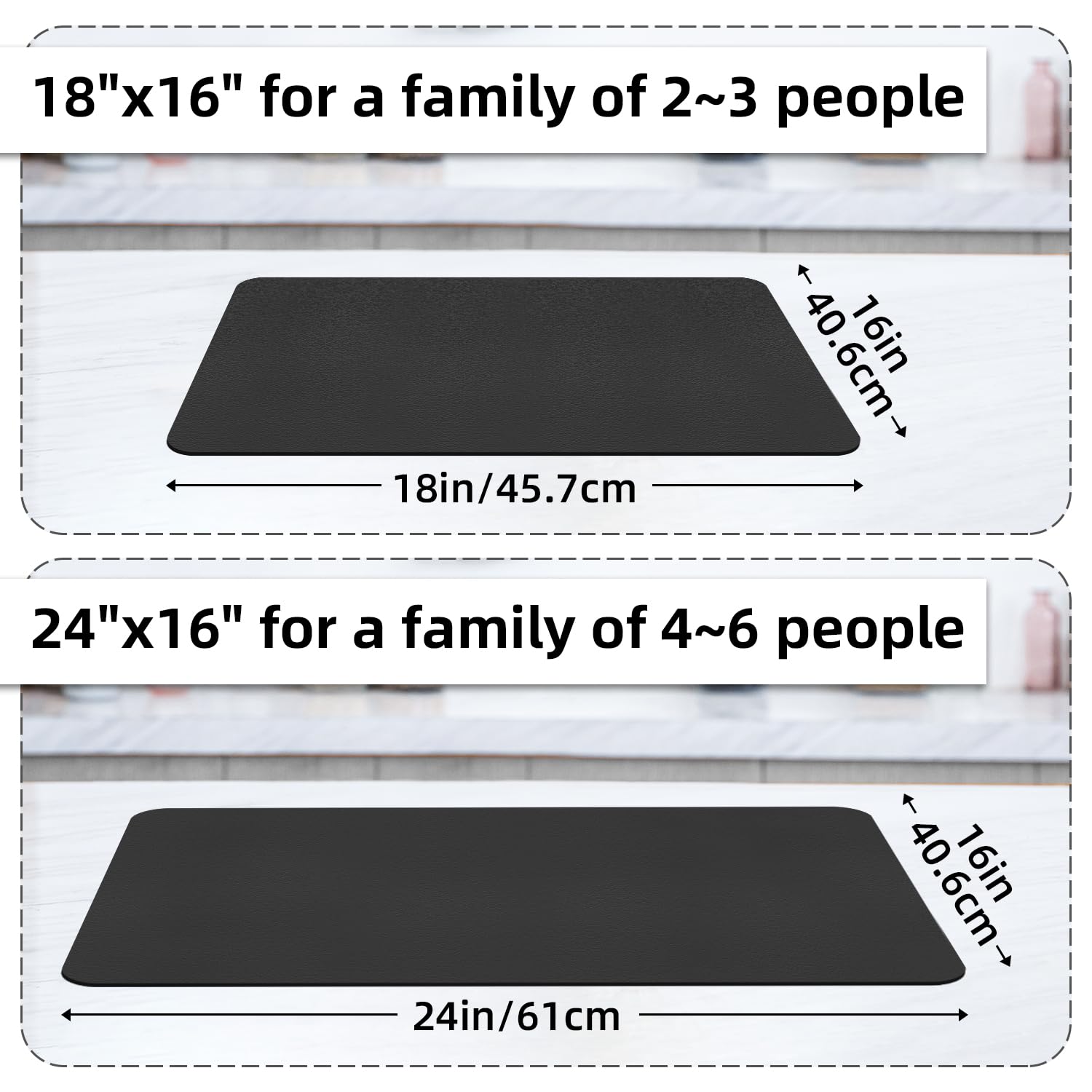 LOPNUR easy-clean drying mat that rinses clean and dries quickly.
