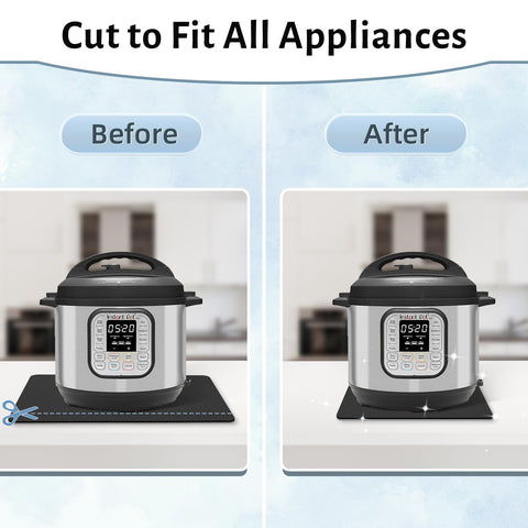 LOPNUR heat-resistant non-slip tray protects counters during use.