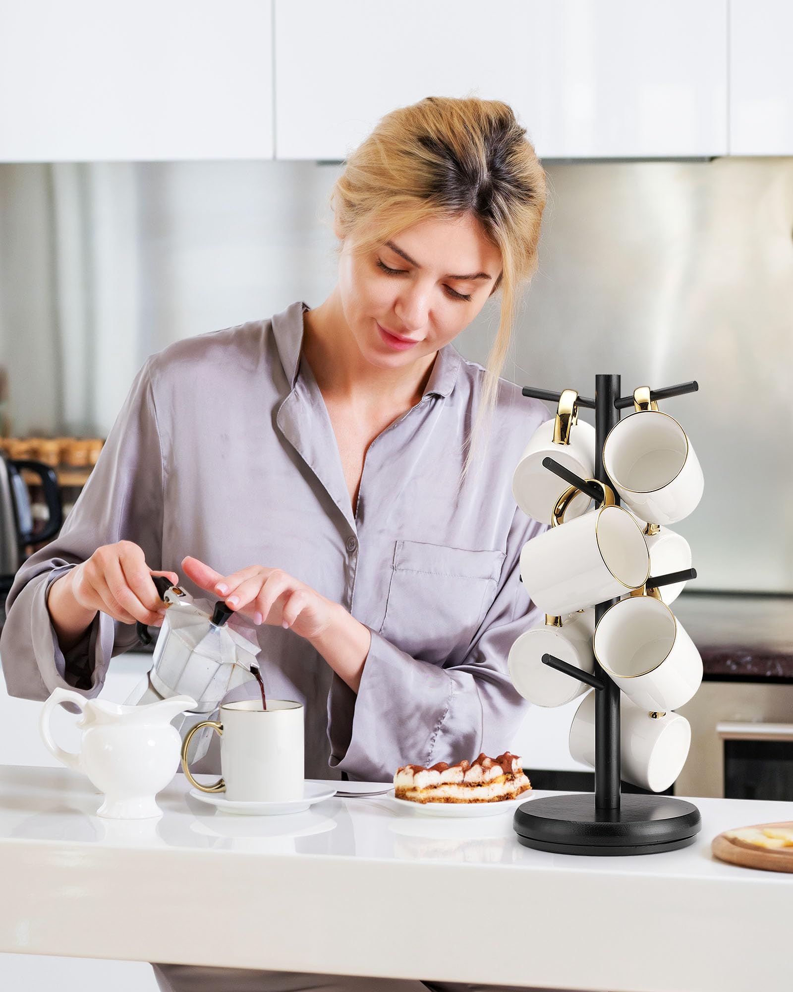 Lorbro mug tree offers a versatile gift for coffee lovers