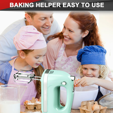 Lord Eagle hand mixer turbo boost function for consistent speed control.