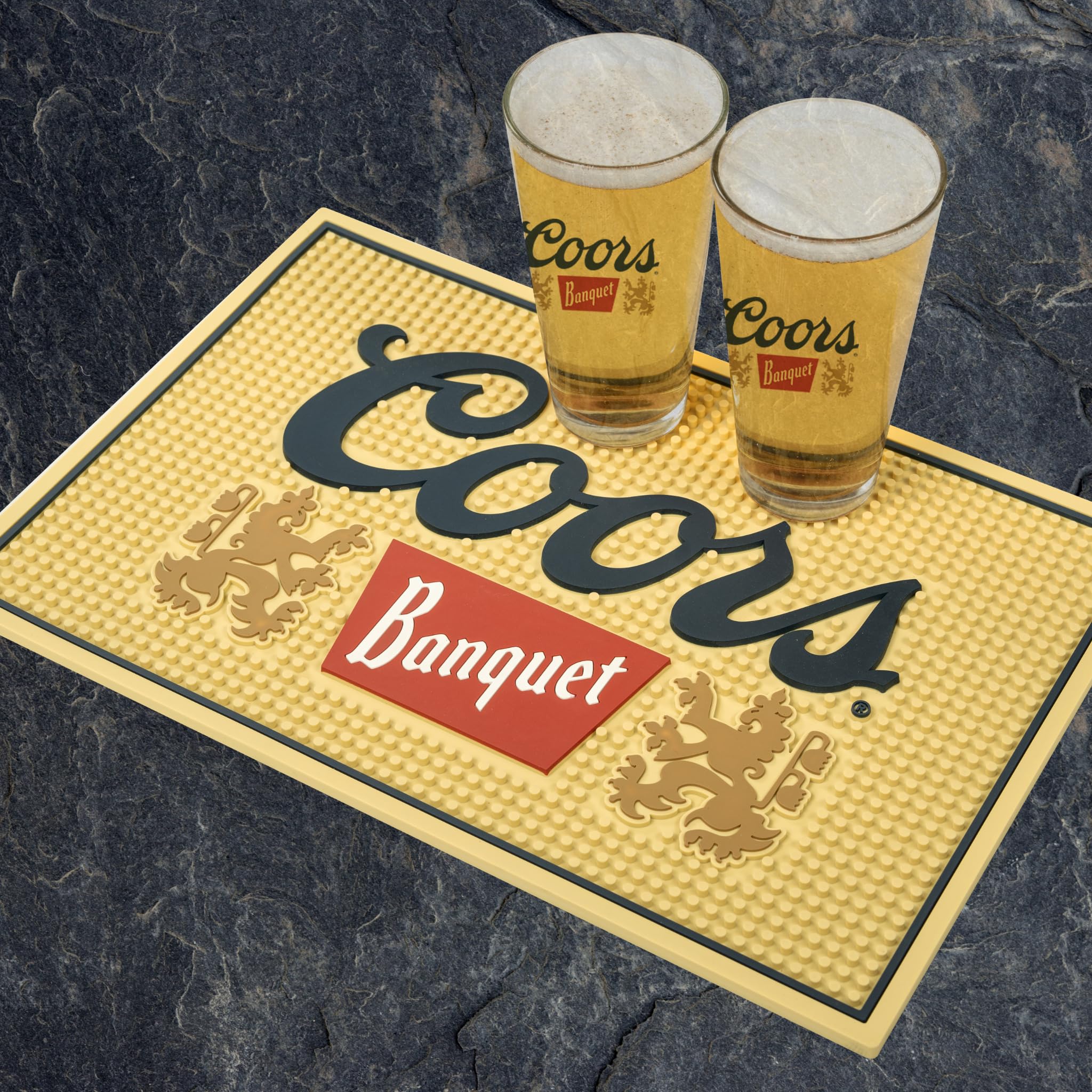 LORD'S ROCKS Bar mat fits home bars and coffee stations.