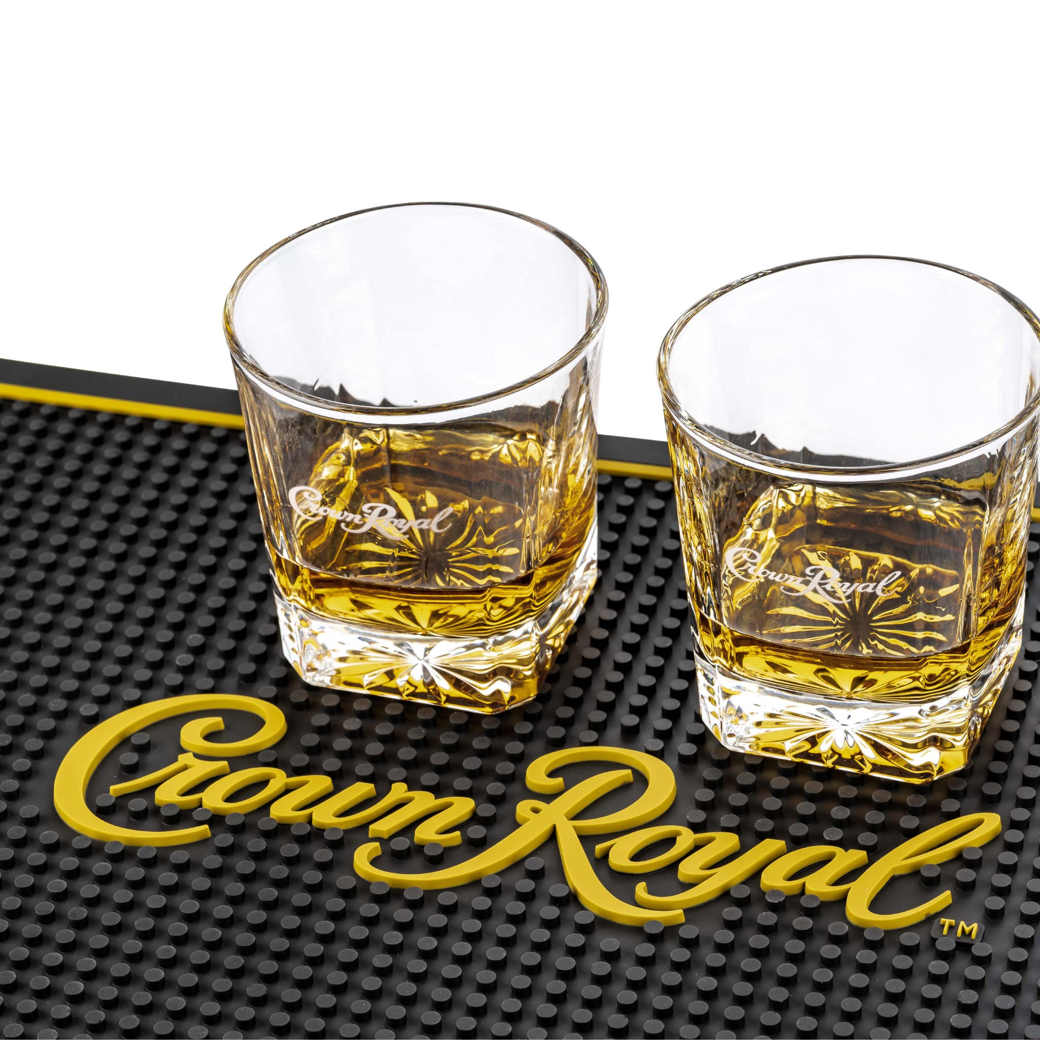LORD'S ROCKS Crown Royal Bar Mat texture highlights durable rubber for daily use.