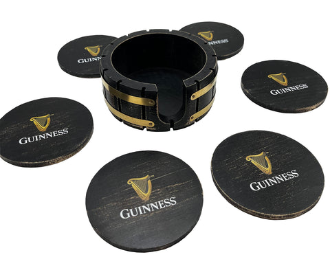Coaster set on bar ready for casual pours and guest gatherings.