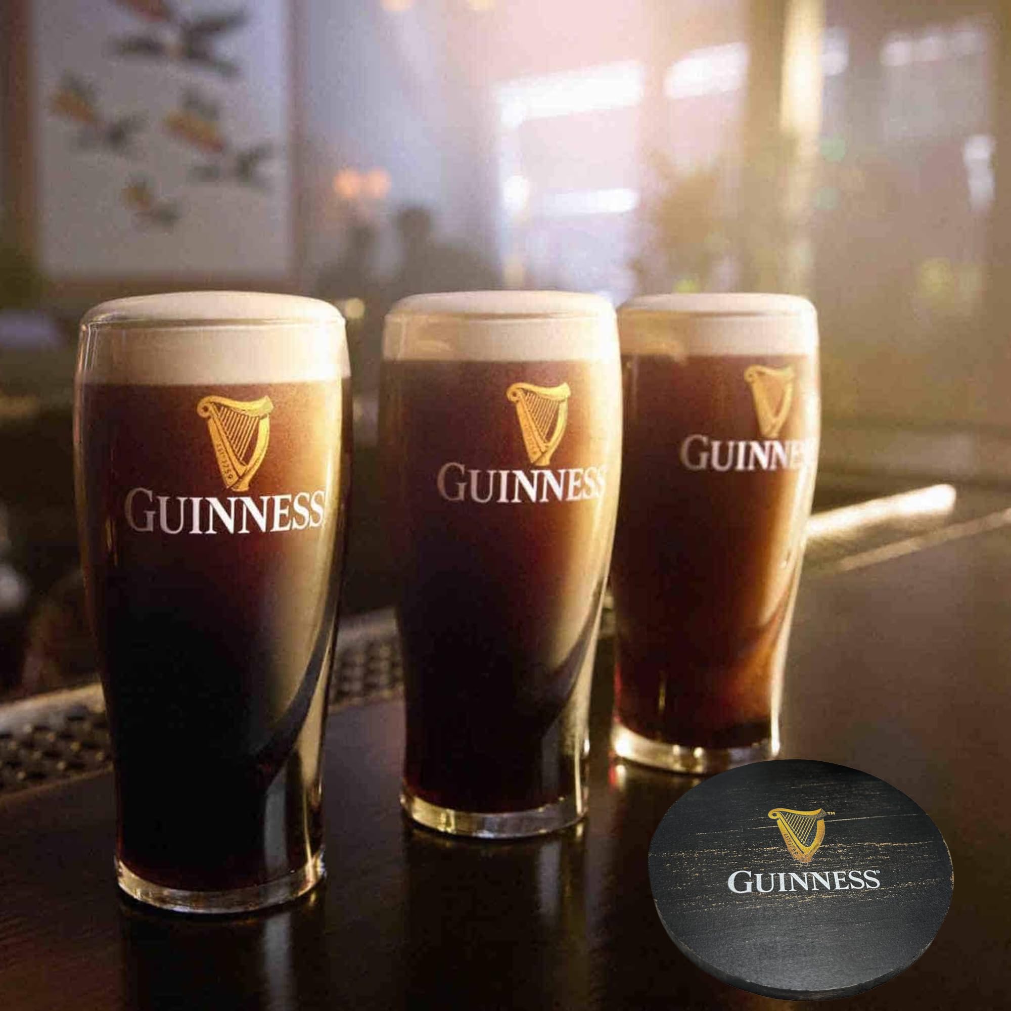 Party-ready display elevates home entertainment with Irish heritage-inspired design.