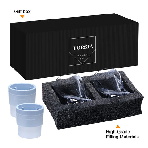 LORSIA bourbon glasses in hand offer a comfortable grip and refined look
