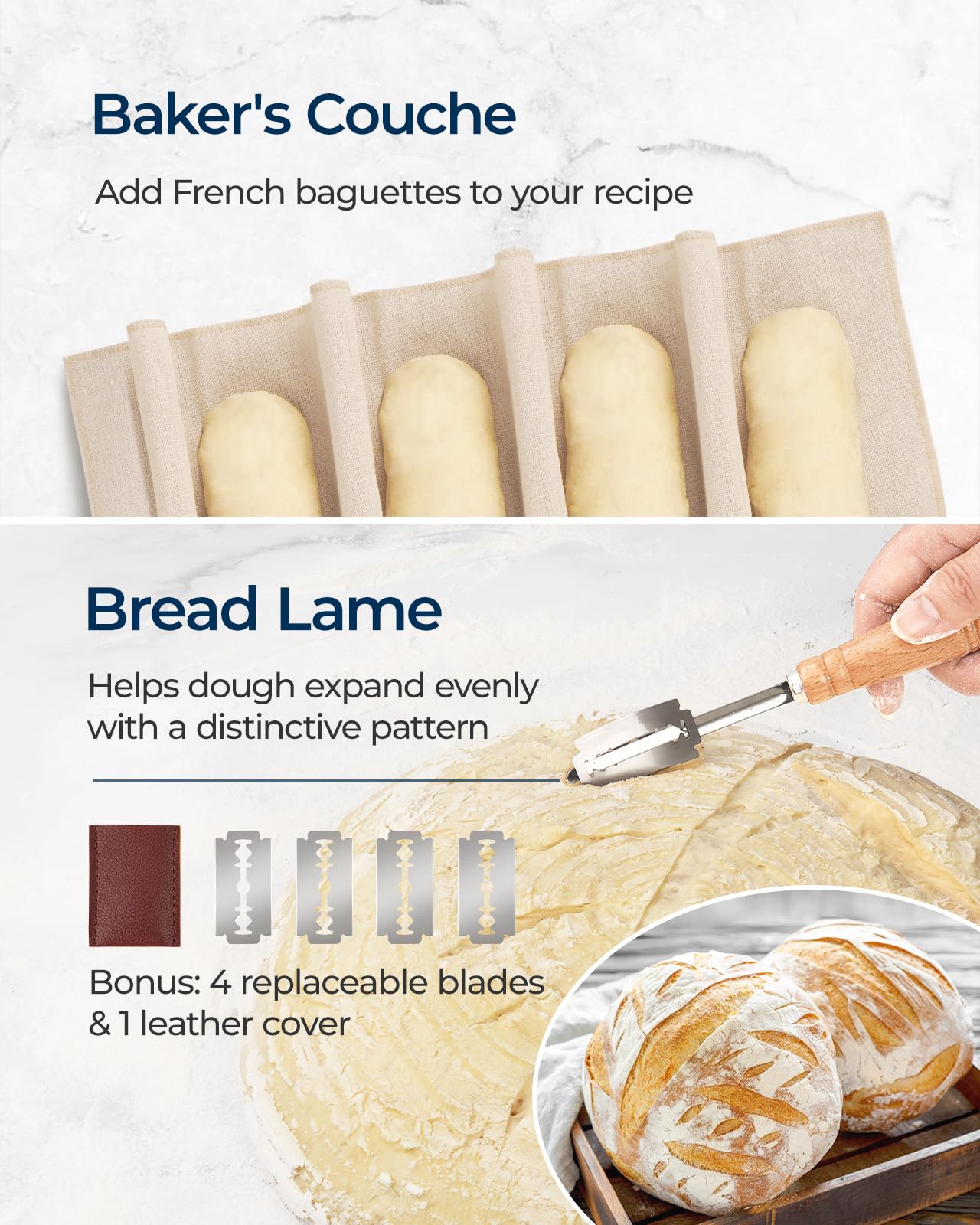 Lorzon bread-lame for precise scoring and clean slashes.