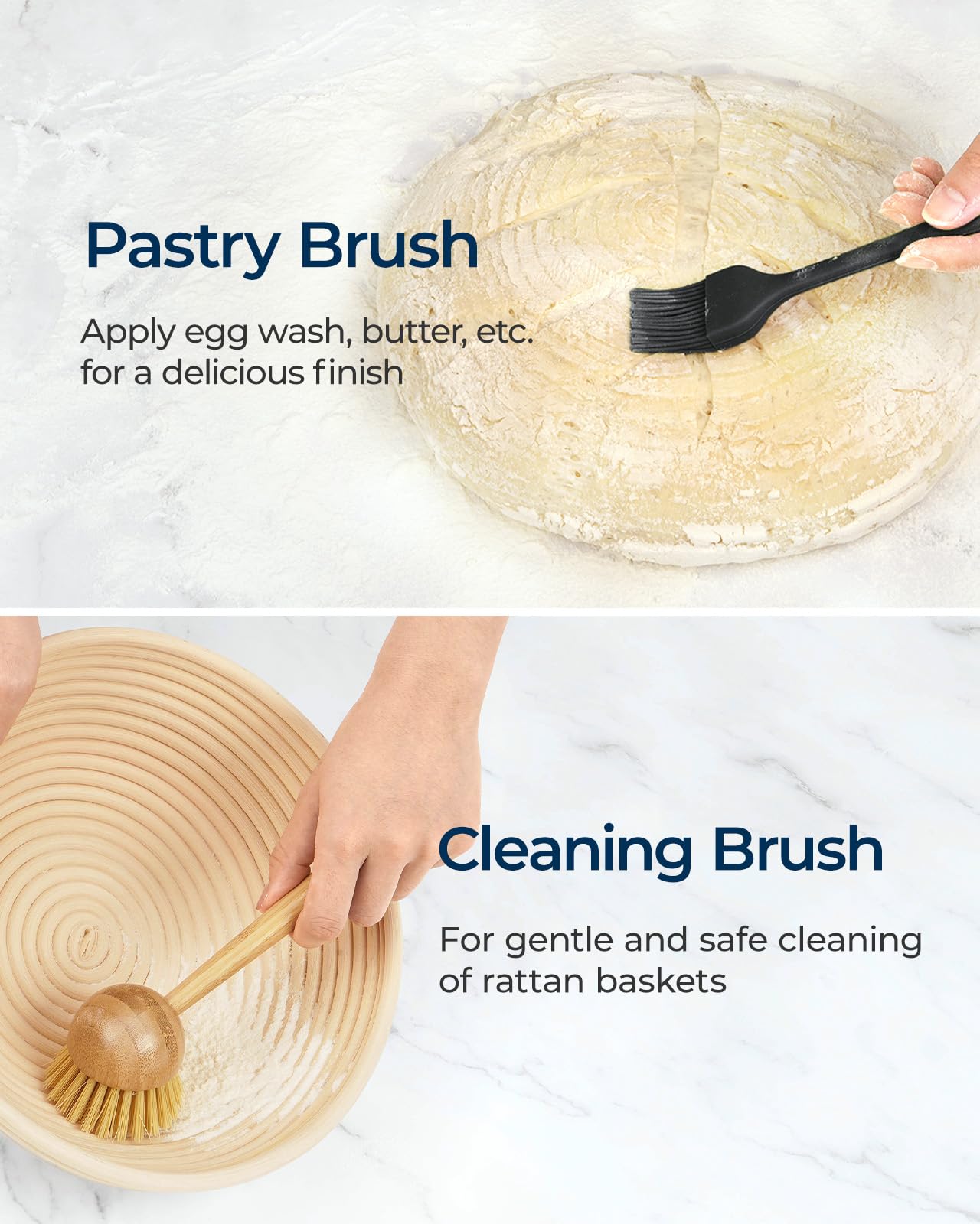 Lorzon bread-stencils offer creative patterns for finished breads.