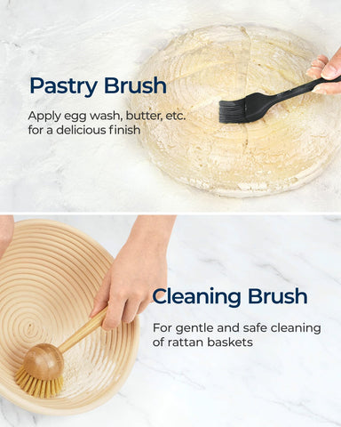 Lorzon bread-stencils offer creative patterns for finished breads.