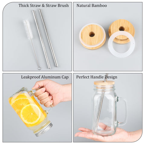 LOSANJI wide-mouth design facilitates quick prep and filling