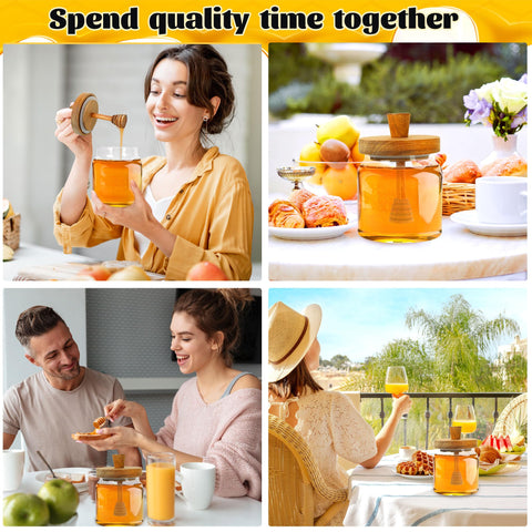 Loscarol gift-ready honey jar adds style to any kitchen.