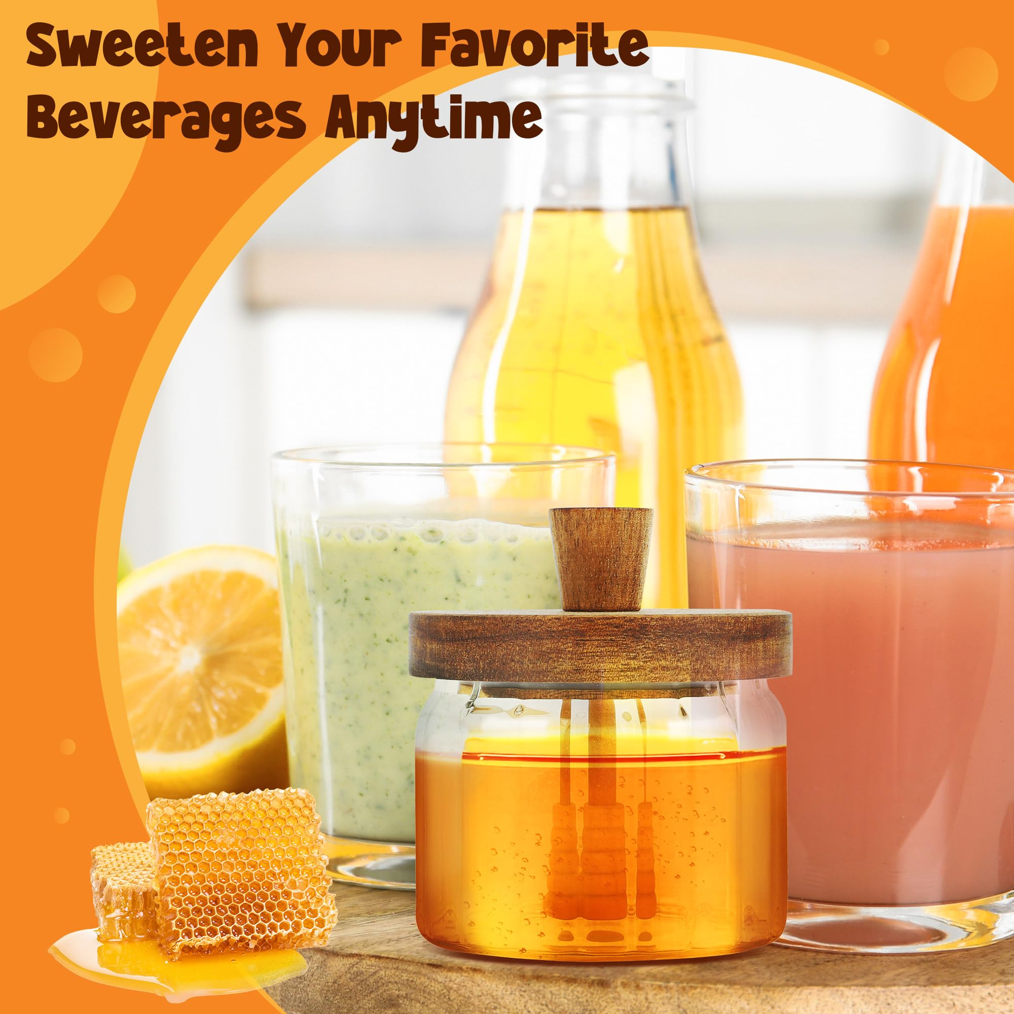 Elegant wave-shaped jar adds a stylish focal point on the kitchen counter.