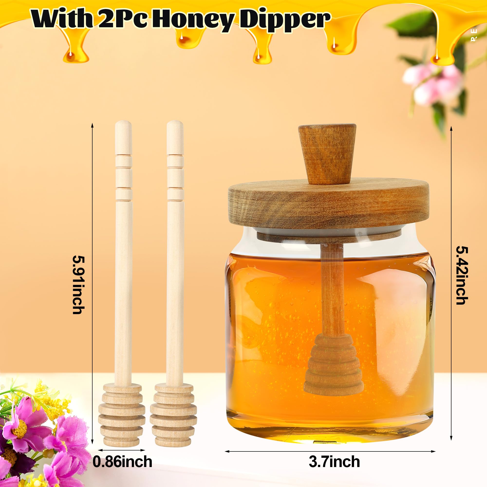 Loscarol wooden dippers paired with the jar for versatile serving.